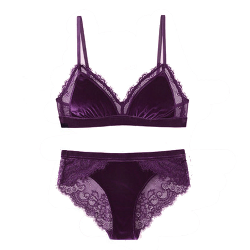 Velvet Soft Comfortable Sexy Lingerie Set