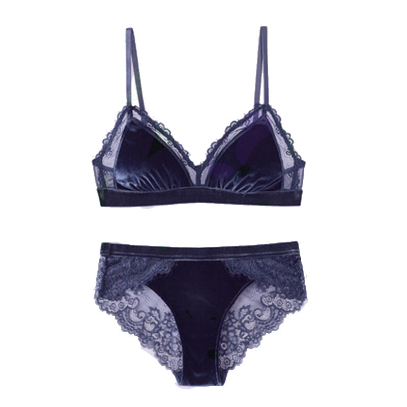 Velvet Soft Comfortable Sexy Lingerie Set