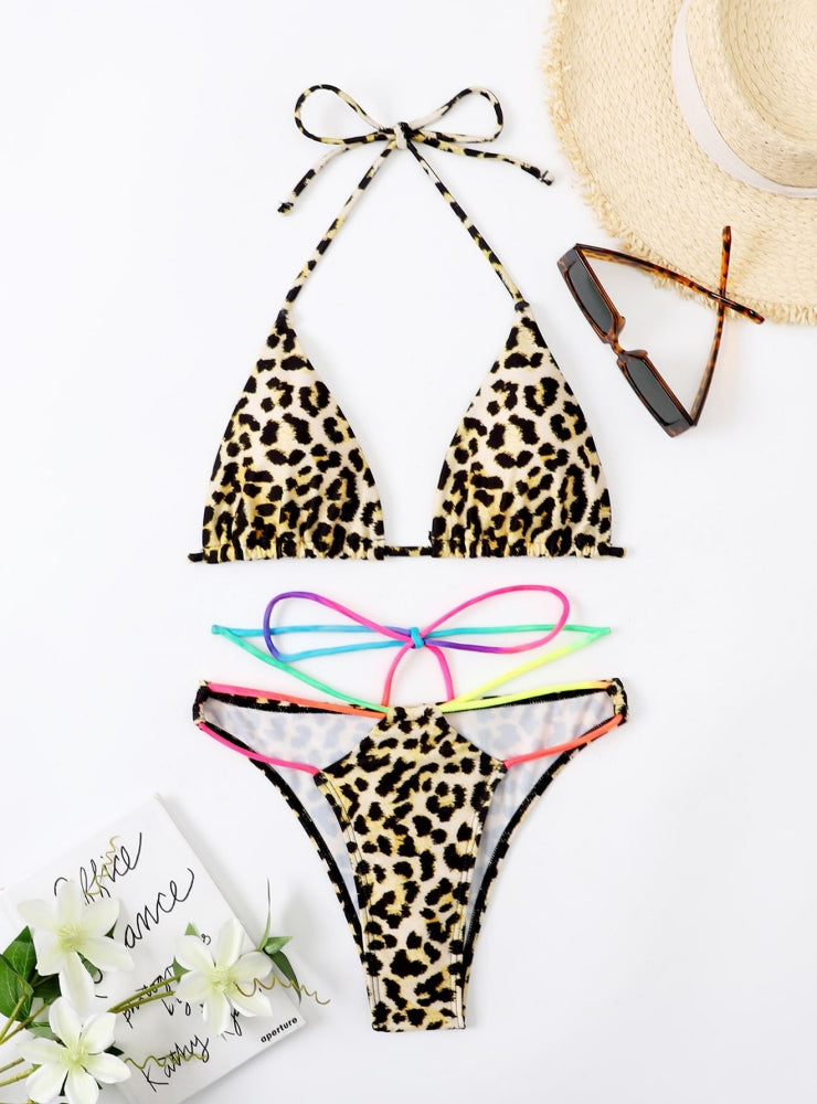 Leopard Print Swimsuit Bikini