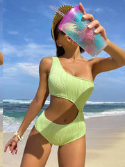 One Shoulder Strap One Piece Bikini