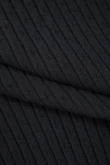 V-neck Tie Front Rib Knit Cardigan