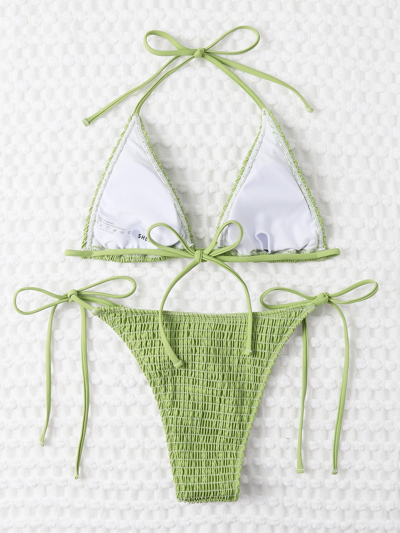 Sexy Pleats Swimsuit Bikini