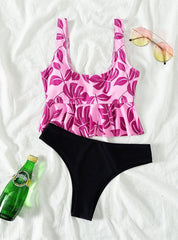 Fashion Women Print Bikini Suit