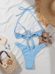 Sexy Solid Color Beach Lady Bikini