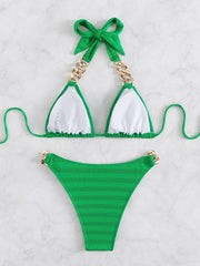 Beach Bikini Solid Color Sexy Swimsuit