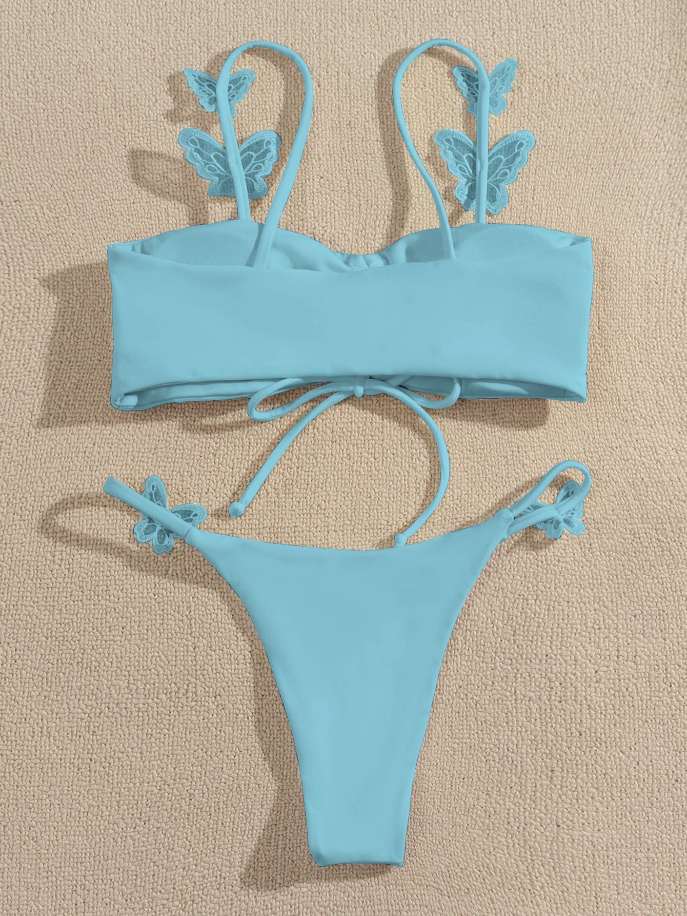 Solid Color Butterfly Sling Bikini