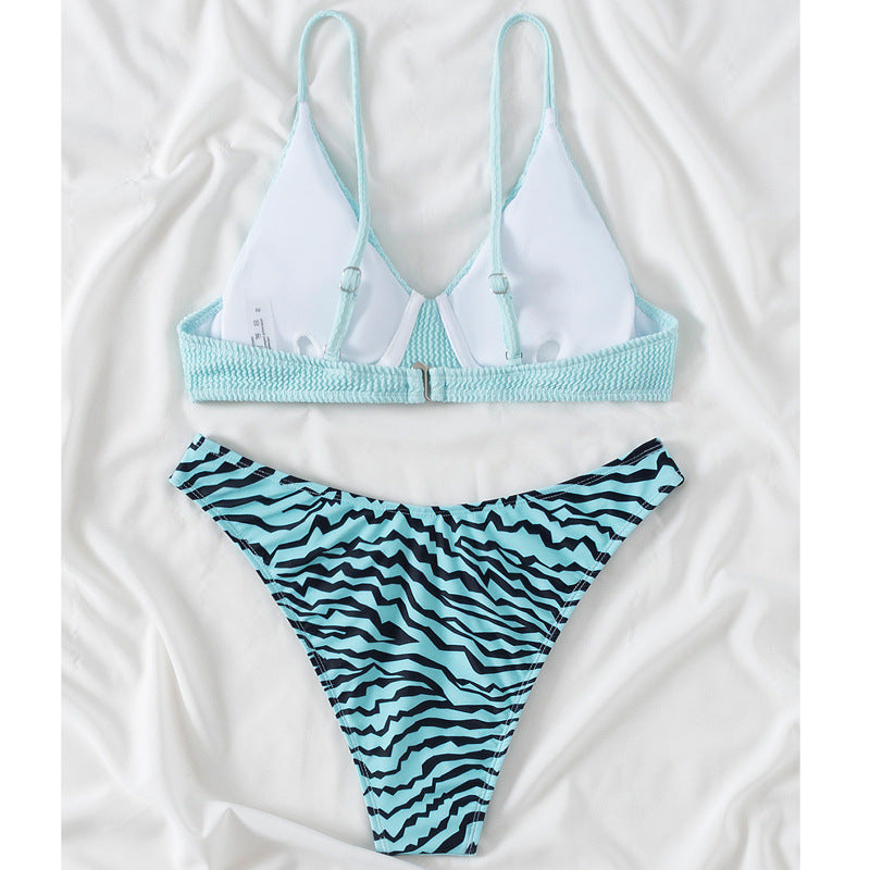 Sexy Triangle Printing Bikini