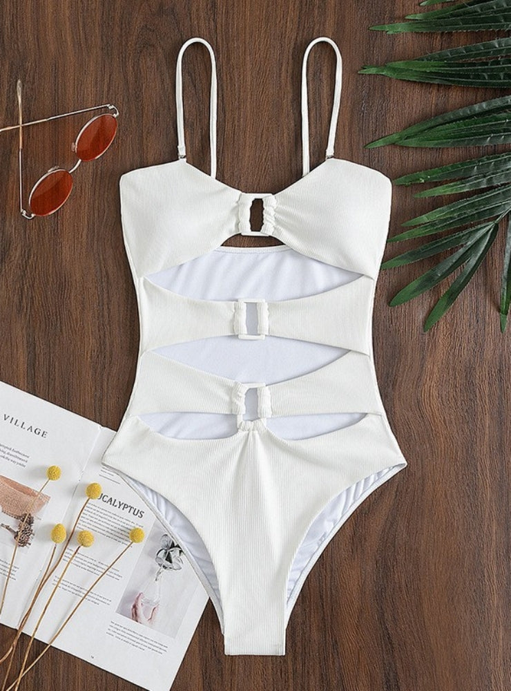 Spliced Sling One-piece Swimsuit