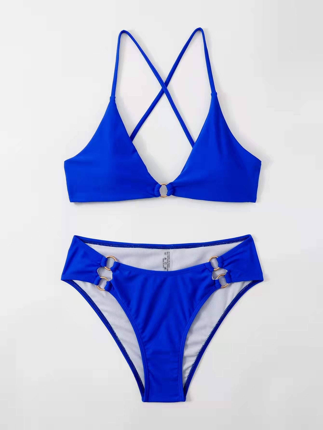 Sexy Solid Color Split Bikini