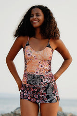 Floral Print Feminine Tankini