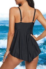 Solid Color Irregular Tankini SetFLASH SALE