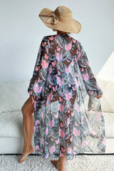 Floral Print Beachy Front Wrap Three Pieces