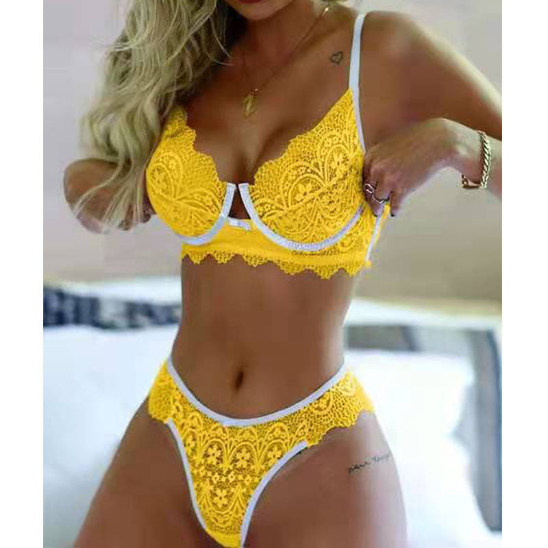 3-Point High Stretch Lace Bralette Set