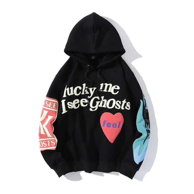 Graffiti Letter Print Hoodie