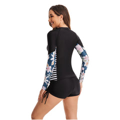 Long Sleeve Swimsuit with Boyshorts