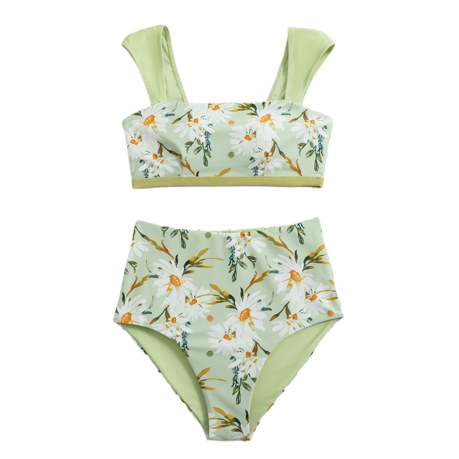 VIOLET VINTAGE SQUARE-NECK BIKINI SET