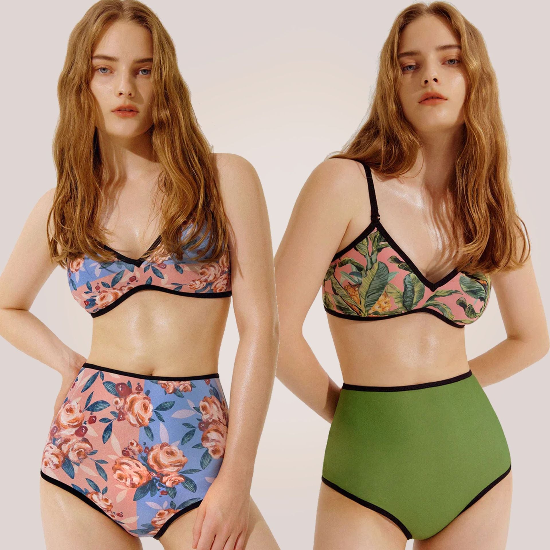 CLARA REVERSIBLE HIGH-WAIST BIKINI SET