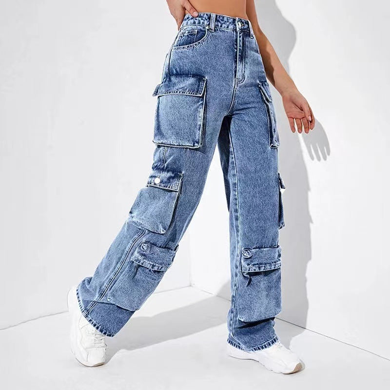 Loose Fit Cargo denim jeans
