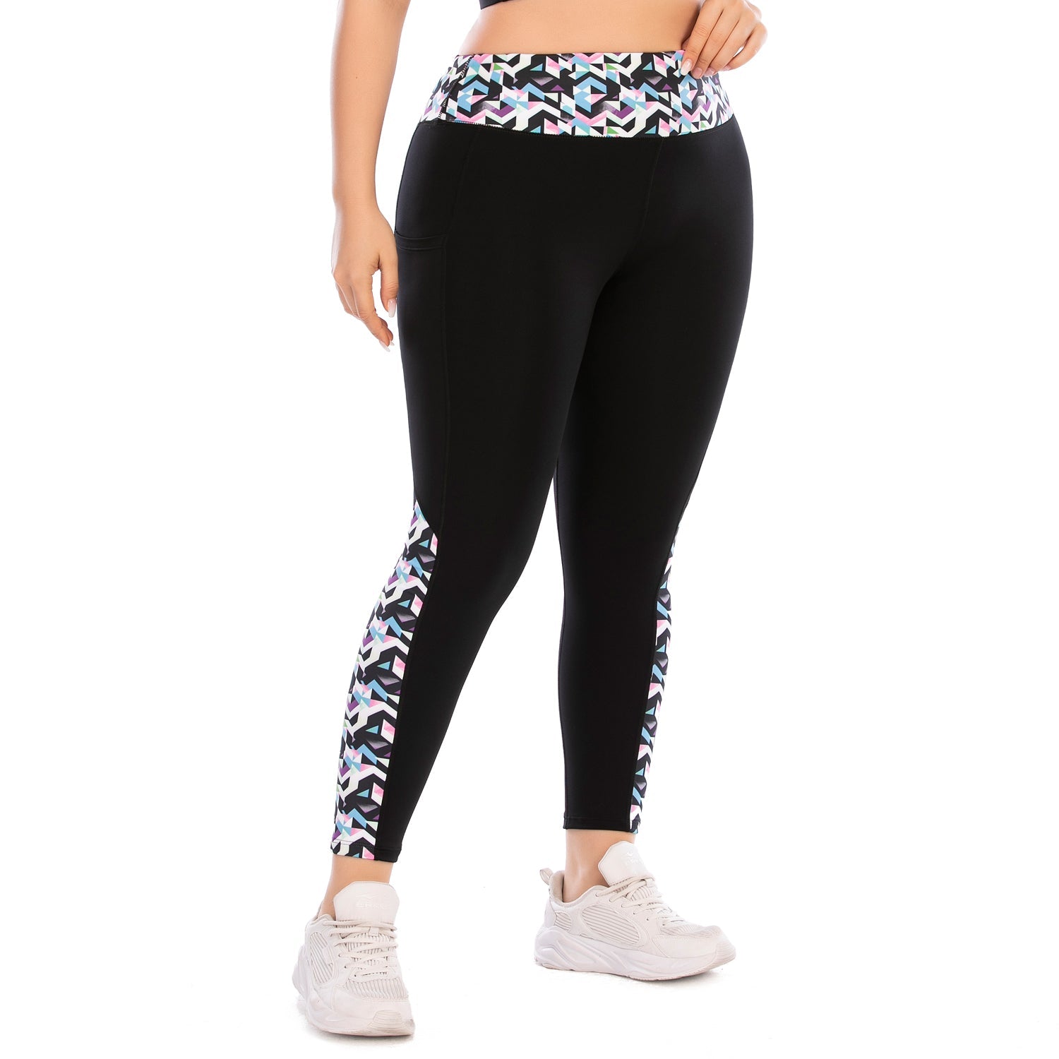 Plus Size Yoga Pants Workout Outfits Leggings with Pocket