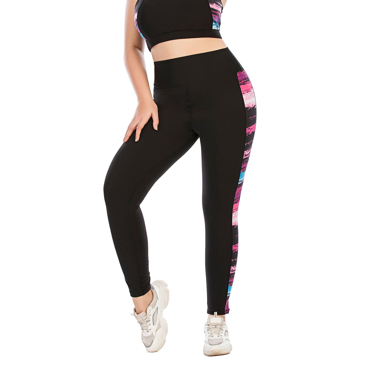 Plus Size Yoga Leggings for Black