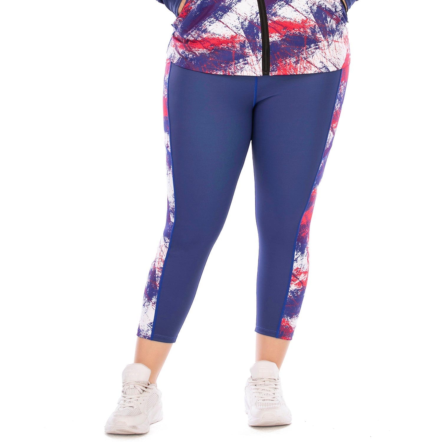 Plus Size Yoga Pants Printed High Waist Leggings