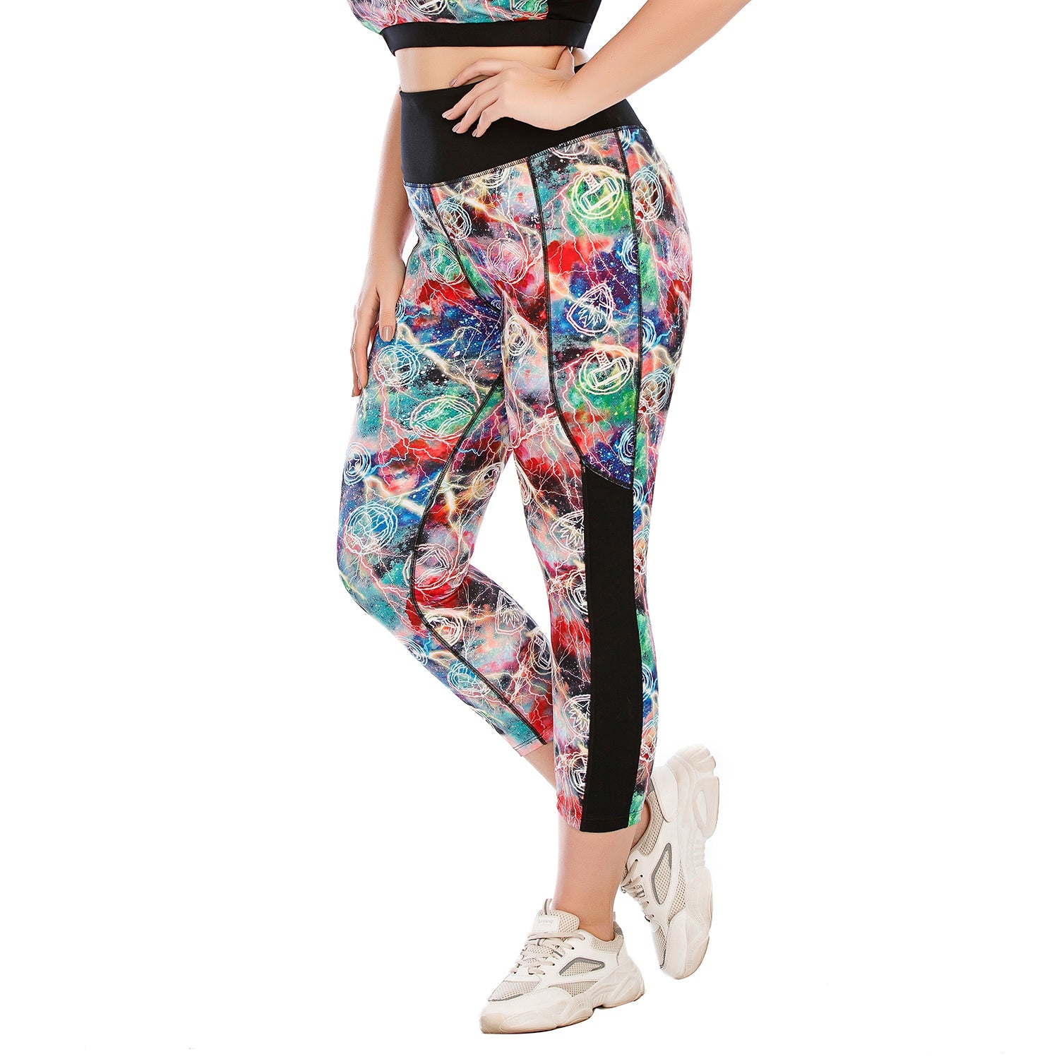 Plus Size Printe Yoga Gym Pants Leggings for Butt Lift