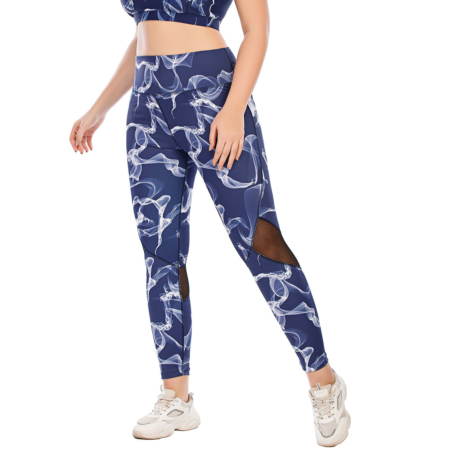 Printed Yoga Pants for Plus Size with Pocket