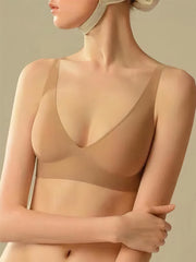 Basic French Push-up Wireless Bra Tan