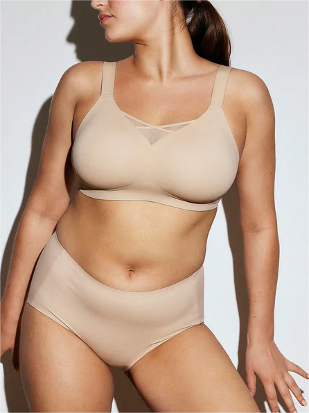 Wireless Lounge Bra Apricot