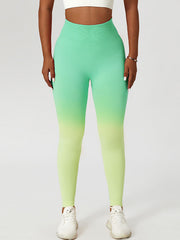 Ombre Seamless Peach Lifting Leggings