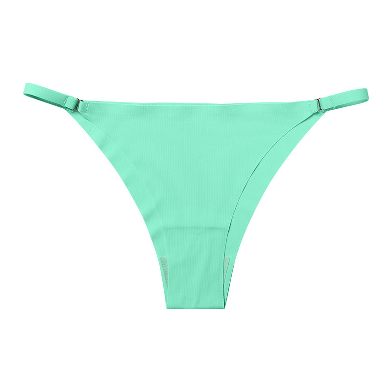Metal Buckle Thong Panties