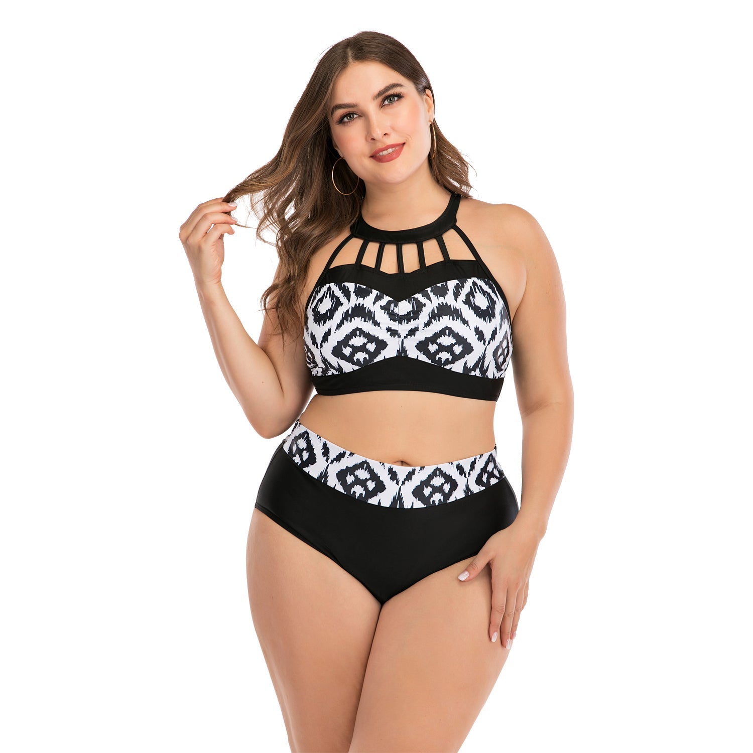 Plus Size Bikini for Push Up High Waisted Swimsuits