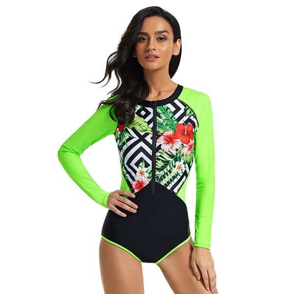 Long Sleeve Swimsuit One Piece Bathing Suit