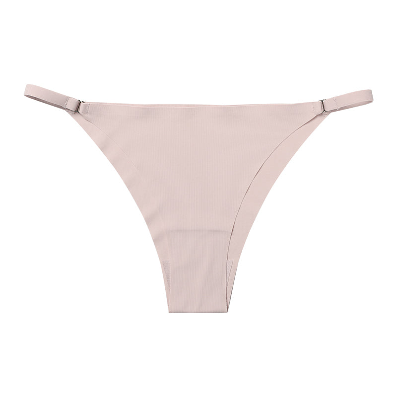 Metal Buckle Thong Panties