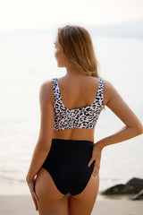 Revneu  Leopard Print Classic Beach Bikini