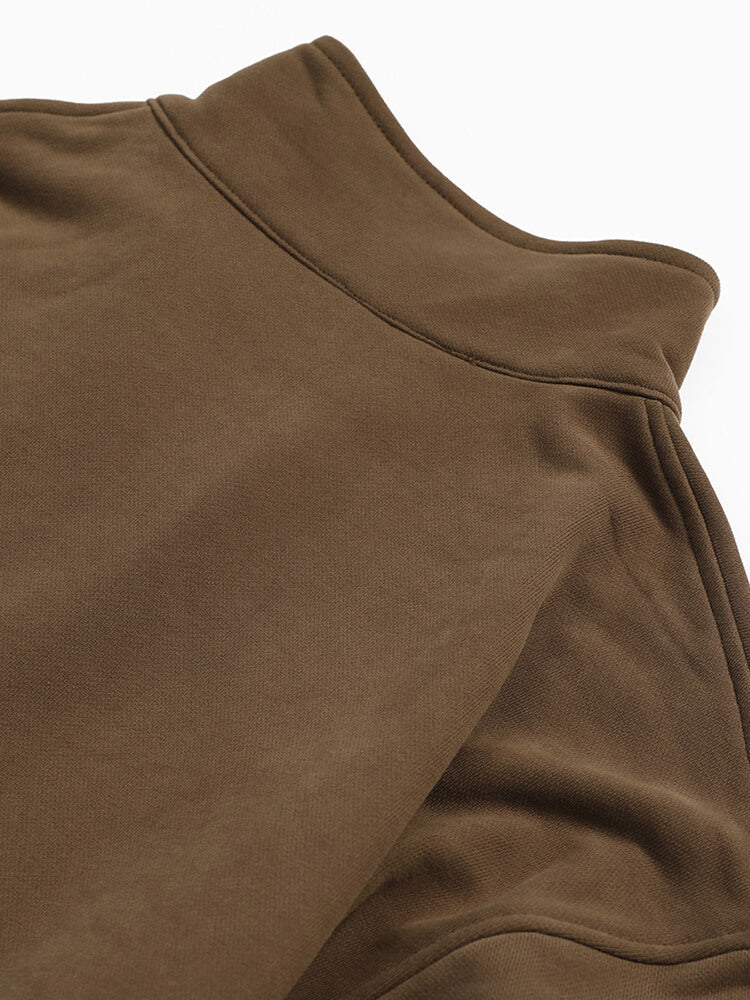 Sustainable Oversized Half Zip Sweatshirt