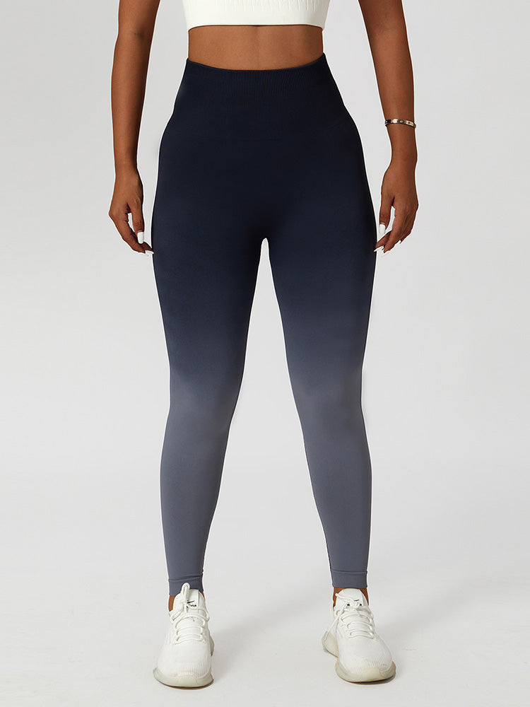 Ombre Seamless Peach Lifting Leggings