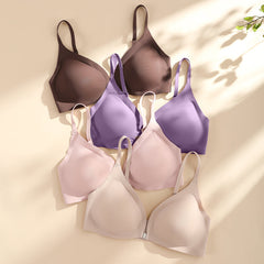 Solid Wireless Bra Violet