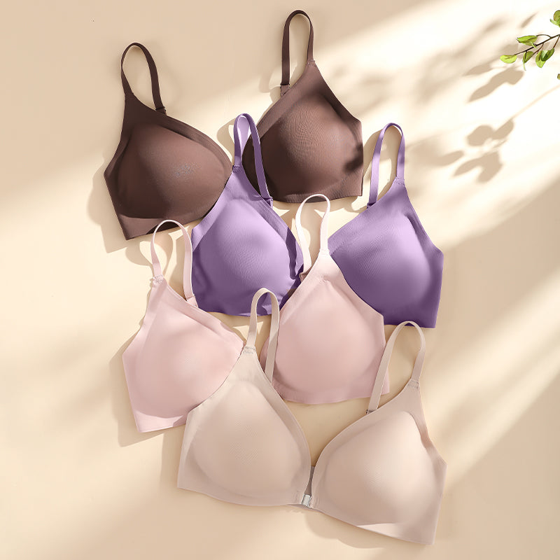 Solid Wireless Bra Milkcoffee