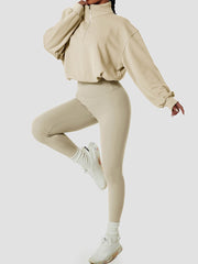 Sustainable Oversized Half Zip Sweatshirt