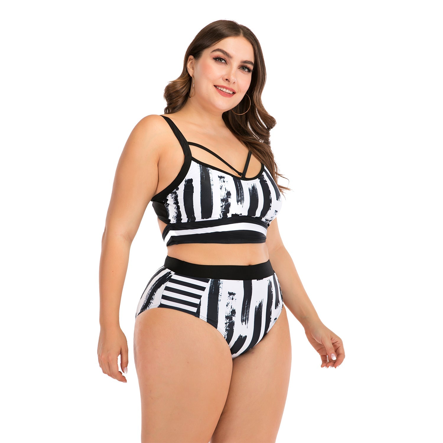 Plus Size Bikini Push Up High Waisted Swimsuits