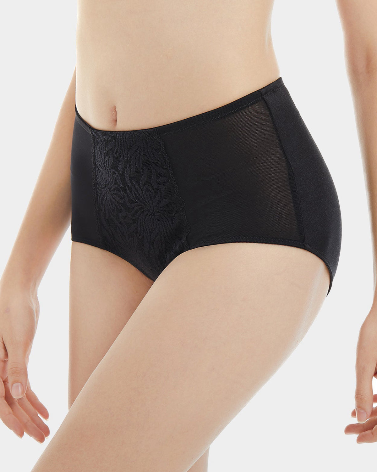 Full Coverage Mid Waist Breathable Underwear