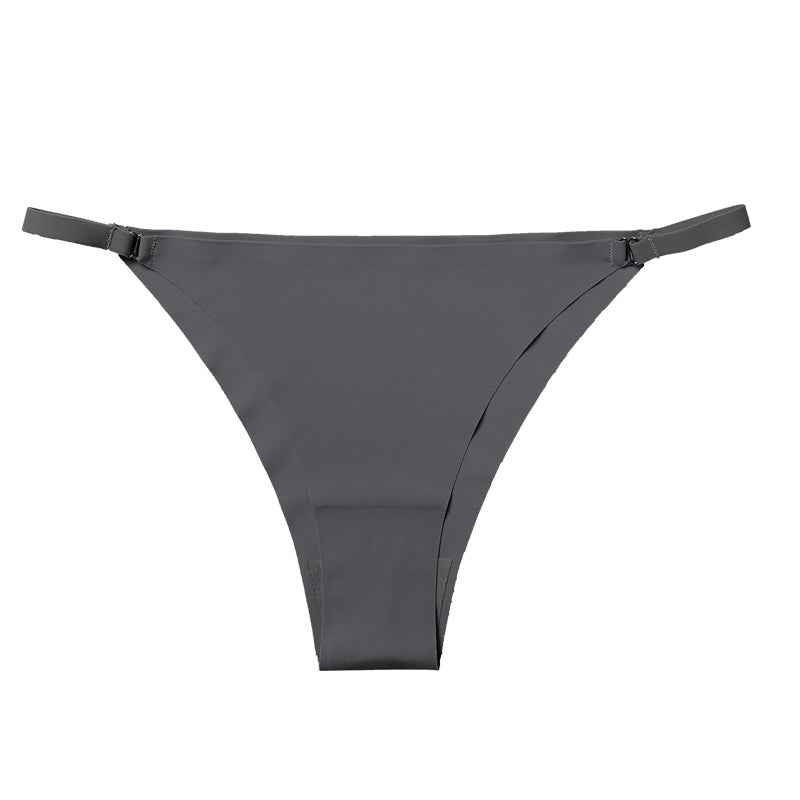 Metal Buckle Thong Panties