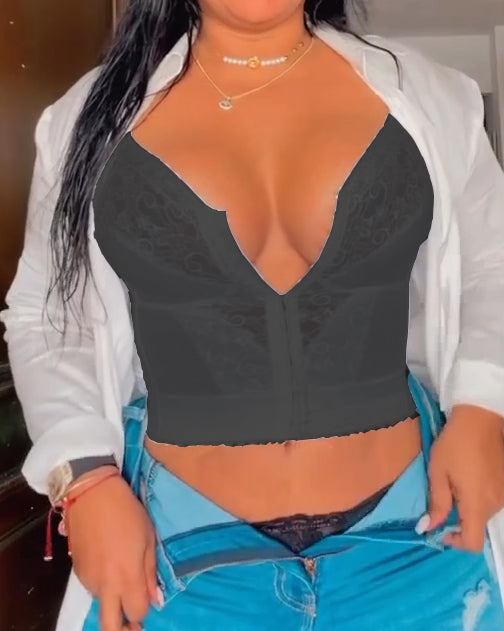 Sexy Lace Vest With Bra