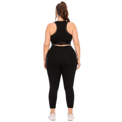 Plus Size Two Piece Set Yoga  Sportswear