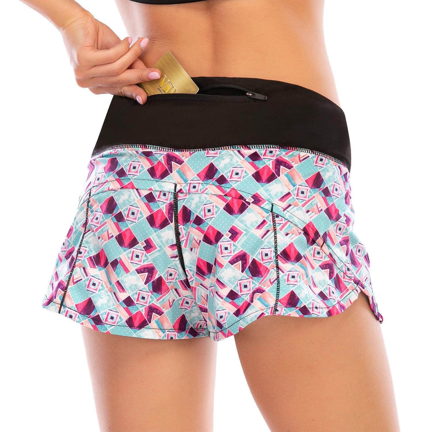 Elastic Waist Hybrid Swim Short with UPF 50+ Board Shorts