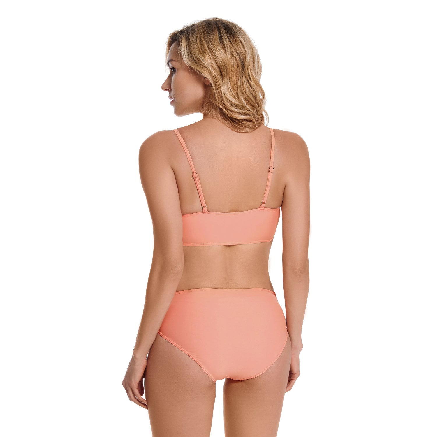 Bikini Set Pink Color Triangle Two Piece Swimsuit