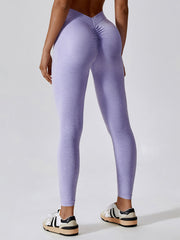 Seamless Marl Back V Scrunch Leggings