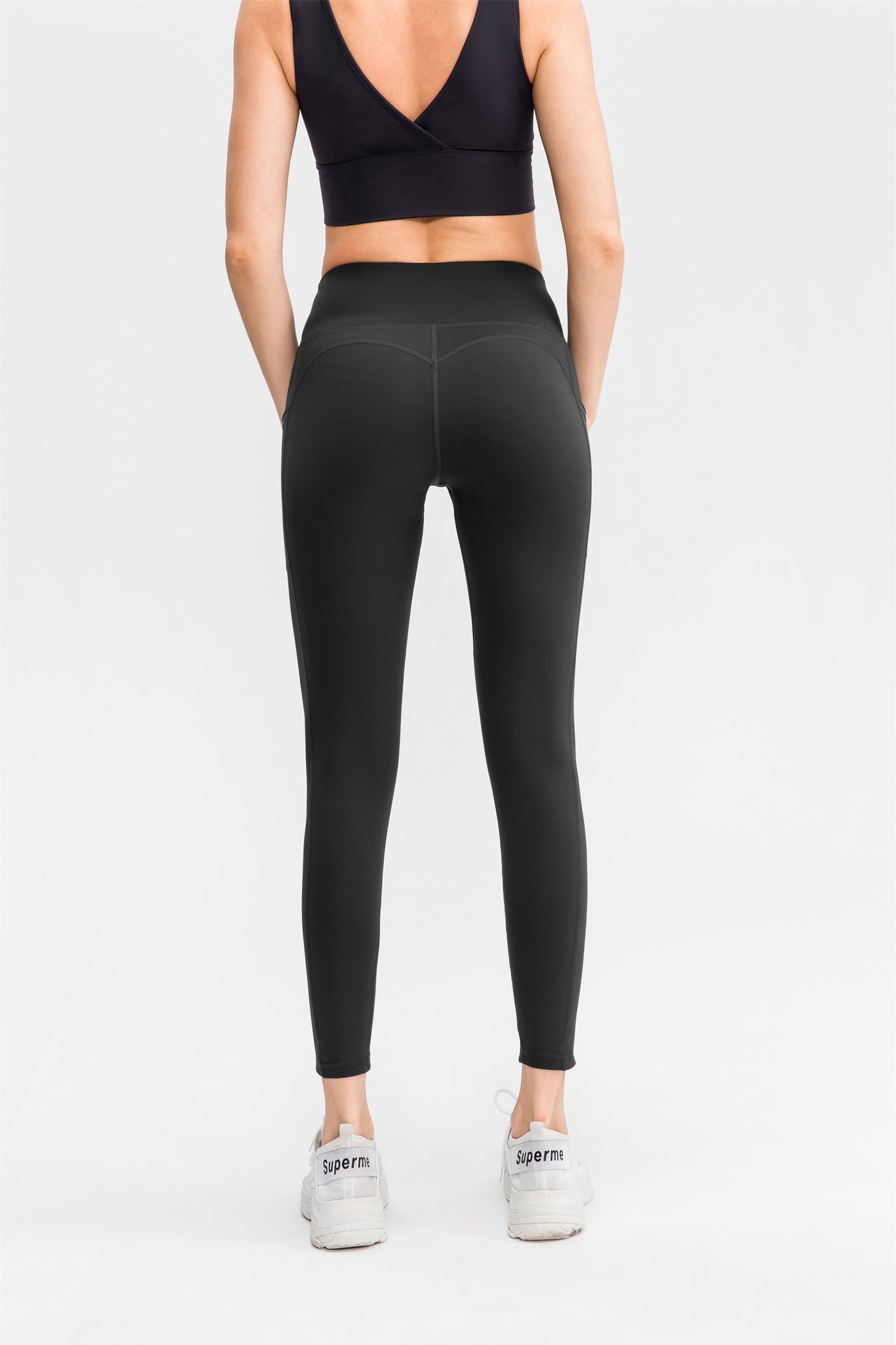 High Waist Pocket Stretch Sport Leggings