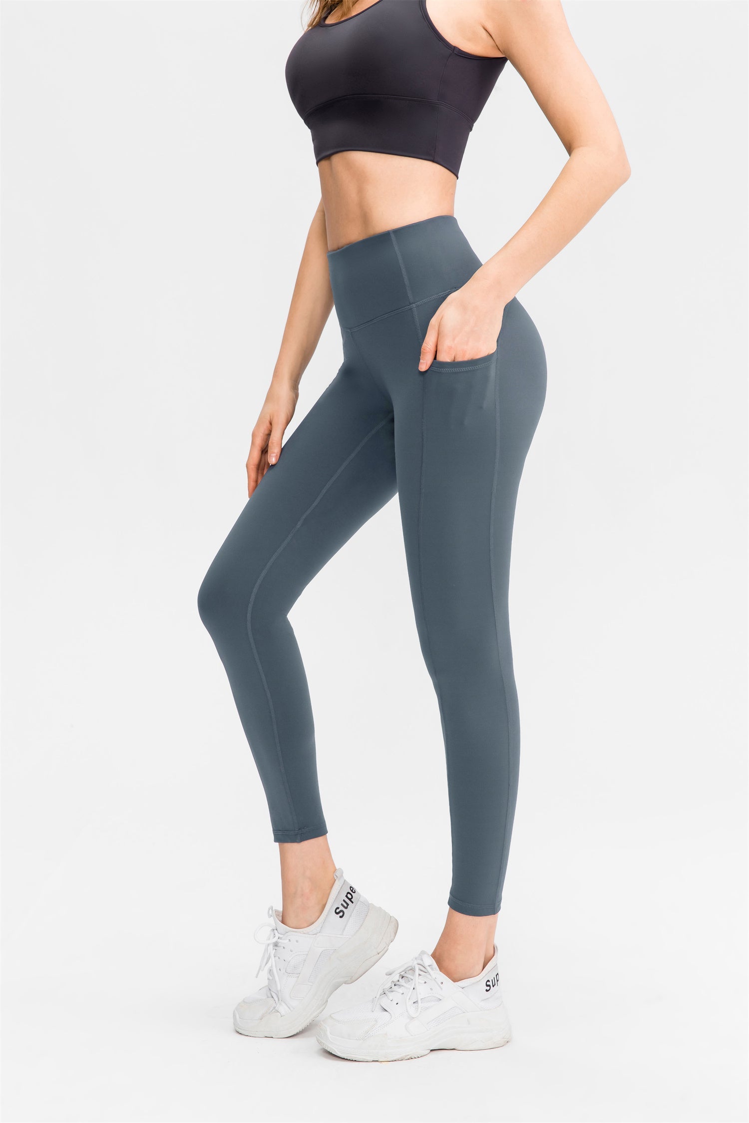 High Waist Pocket Stretch Sport Leggings